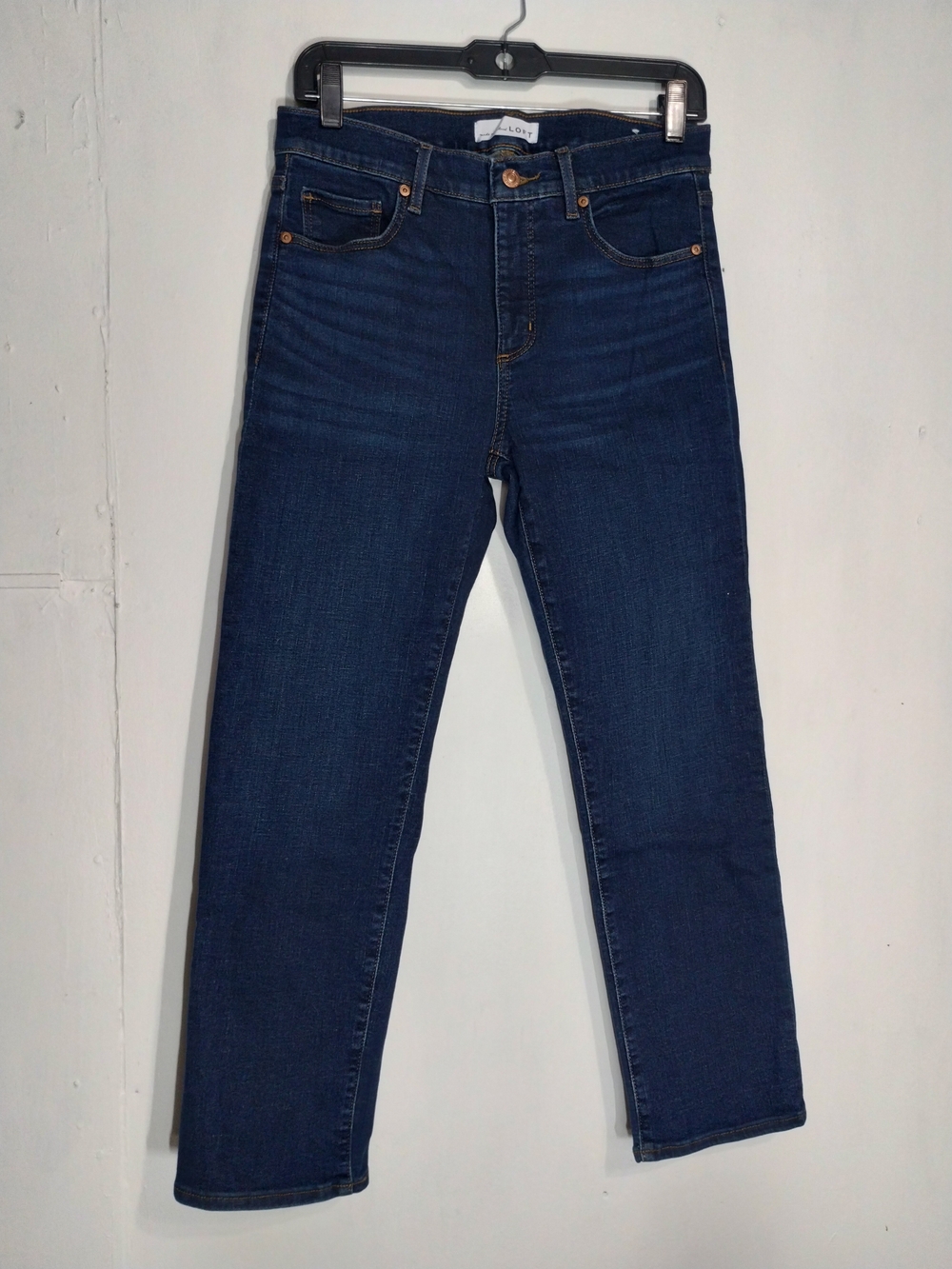 LOFT Dark Blue Straight-Leg Women’s Jeans
